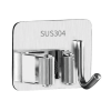 Móc Treo Cây Lau Nhà Inox 304 Dán Tường Không Cần Khoan