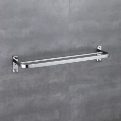 Thanh Vắt Khăn Nhà Tắm INOX304 60cm Lắp Đặt Dán Tường Hoặc Khoan